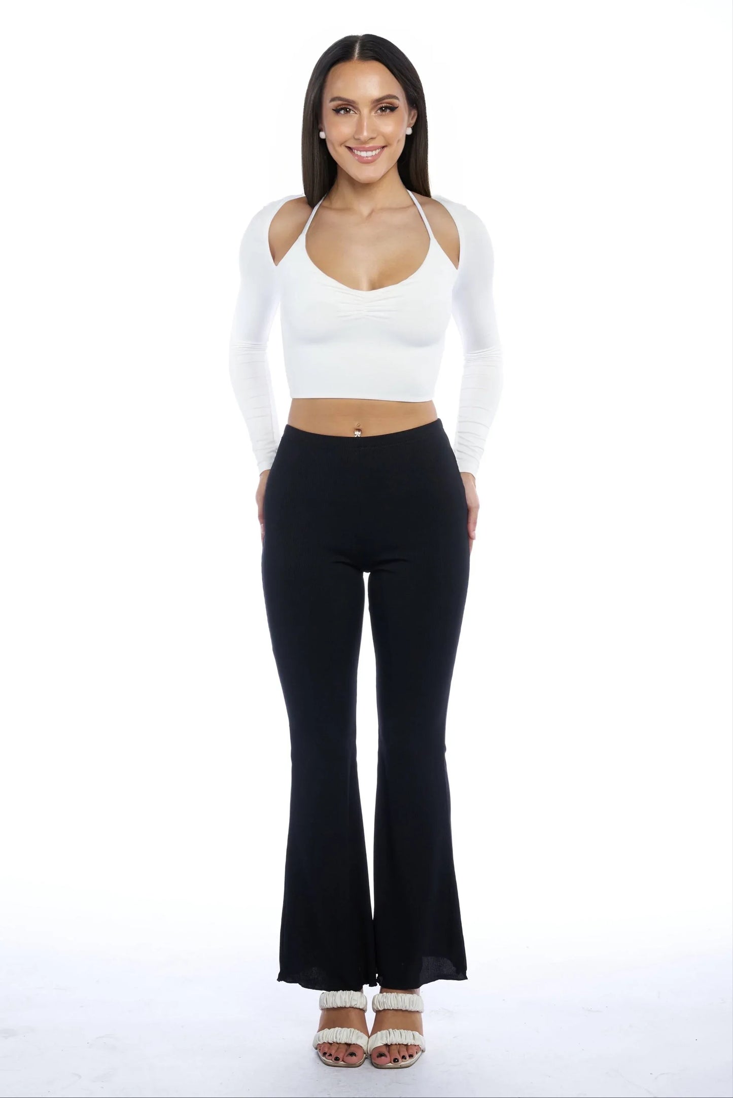 Clarissa Long Sleeve Crop Top 12162 - G13