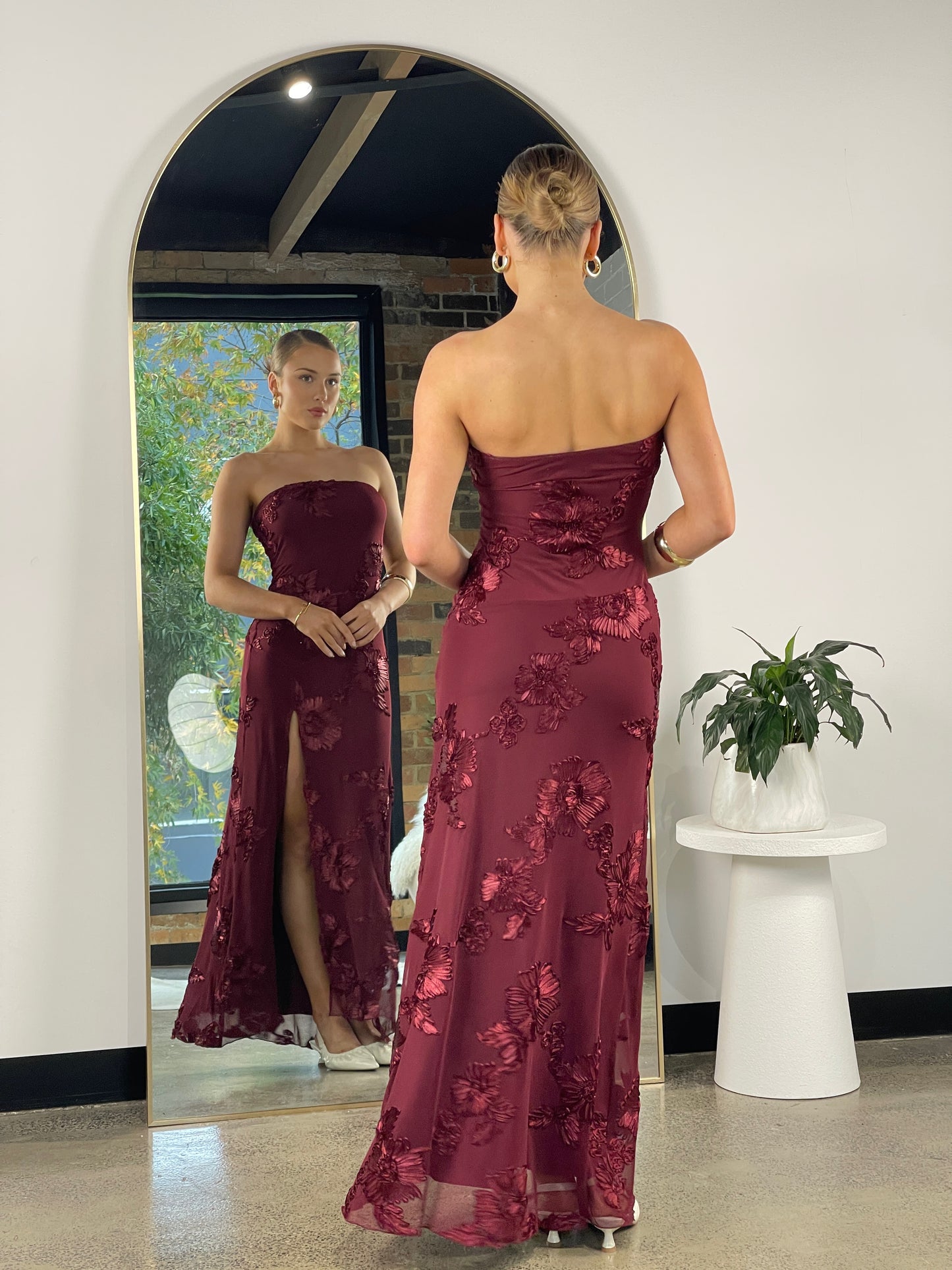 Ruby Maxi Dress Wine - 129415
