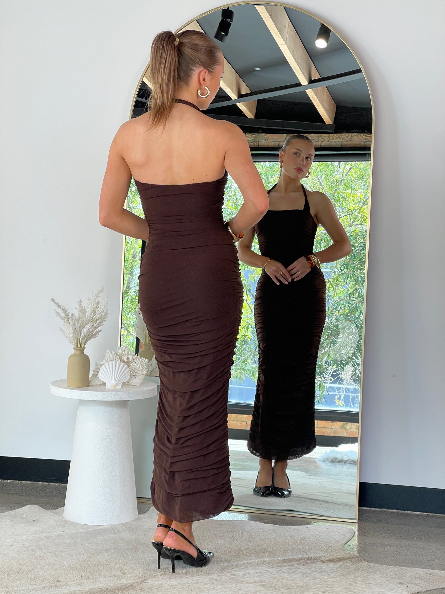 Hayley Maxi Dress Brown - 2268