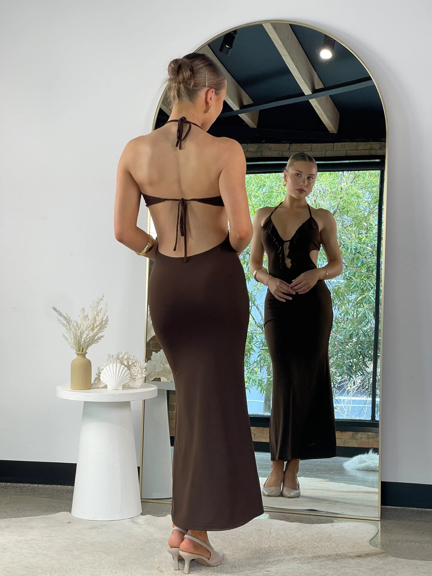Selena Maxi Dress Brown - 1241 - G13