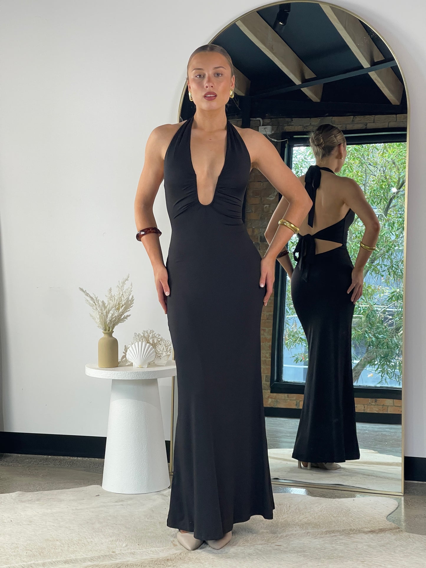 Belle Maxi Dress Black -2335