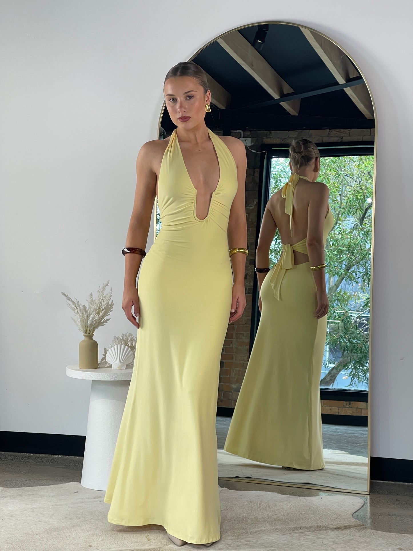 Belle Maxi Dress Butter -2335