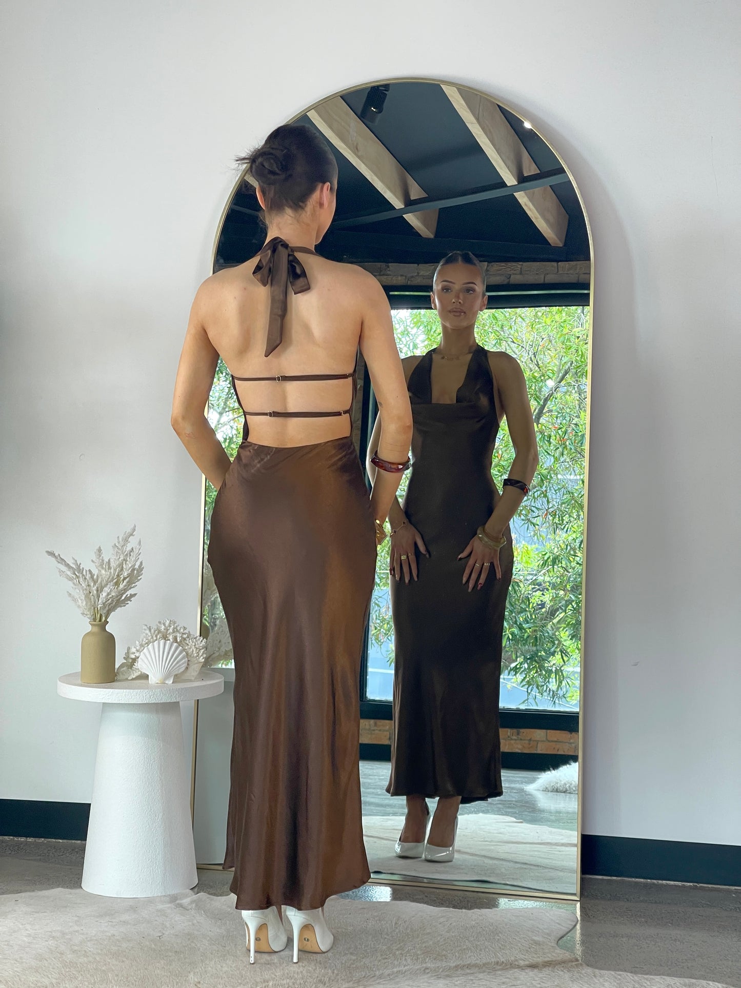Jade Maxi Dress Brown - 129703