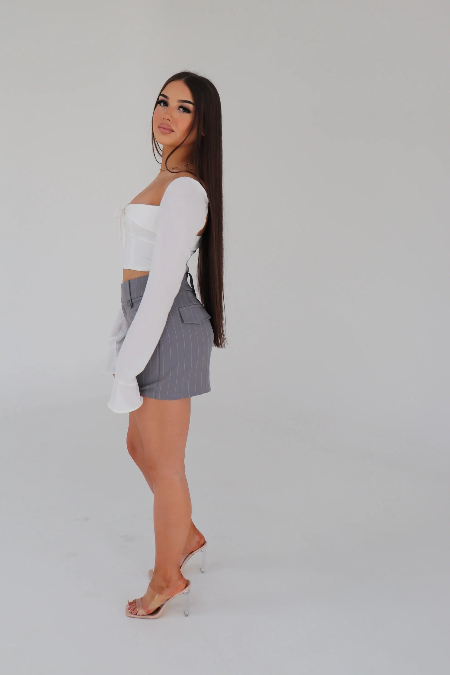 Feeling Cute Long Sleeve Crop Top 2286 - G13