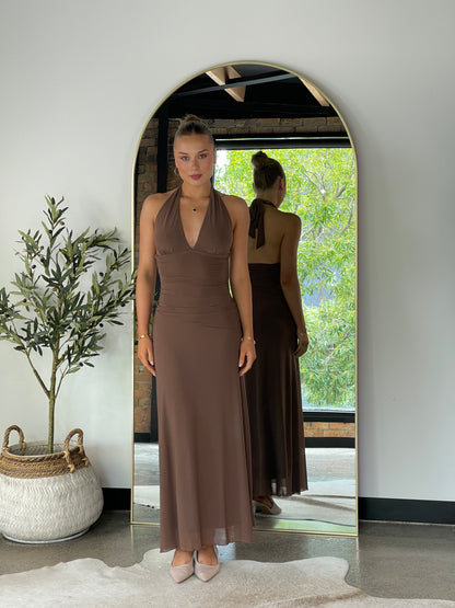 Diana Maxi Dress Brown - 130022