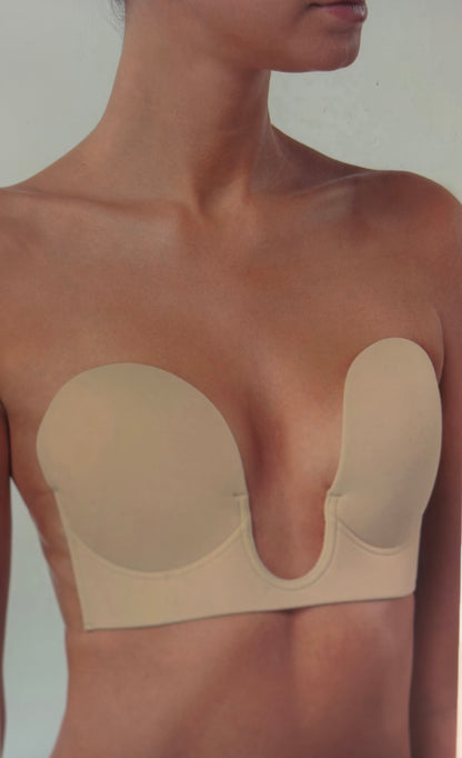 Plunge Deep U Strapless Bra
