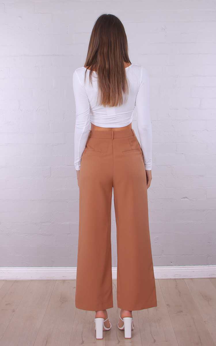 Mila Crown Neck Top White 3355 image 2