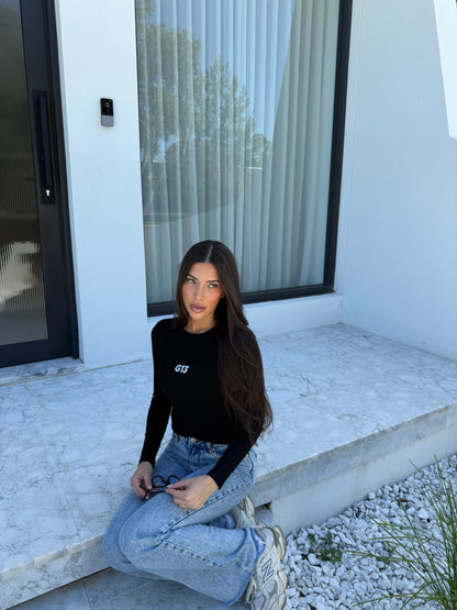 G13 Ribbed Long Sleeve - Full length - Black