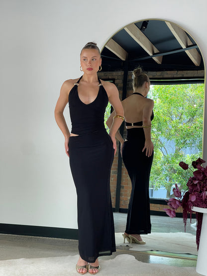 Tania Maxi Dress Black - 2243