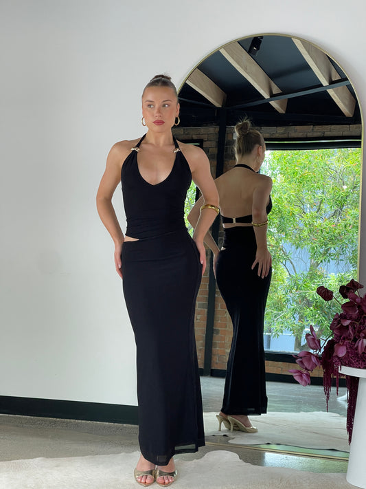 Tania Maxi Dress Black - 2243