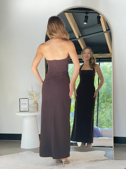 Penelope Maxi Dress Brown - 130038