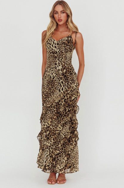 Leopard Maxi Dress - 5121 image 0