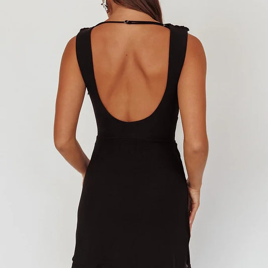 Gia Mini Dress Black - 0291