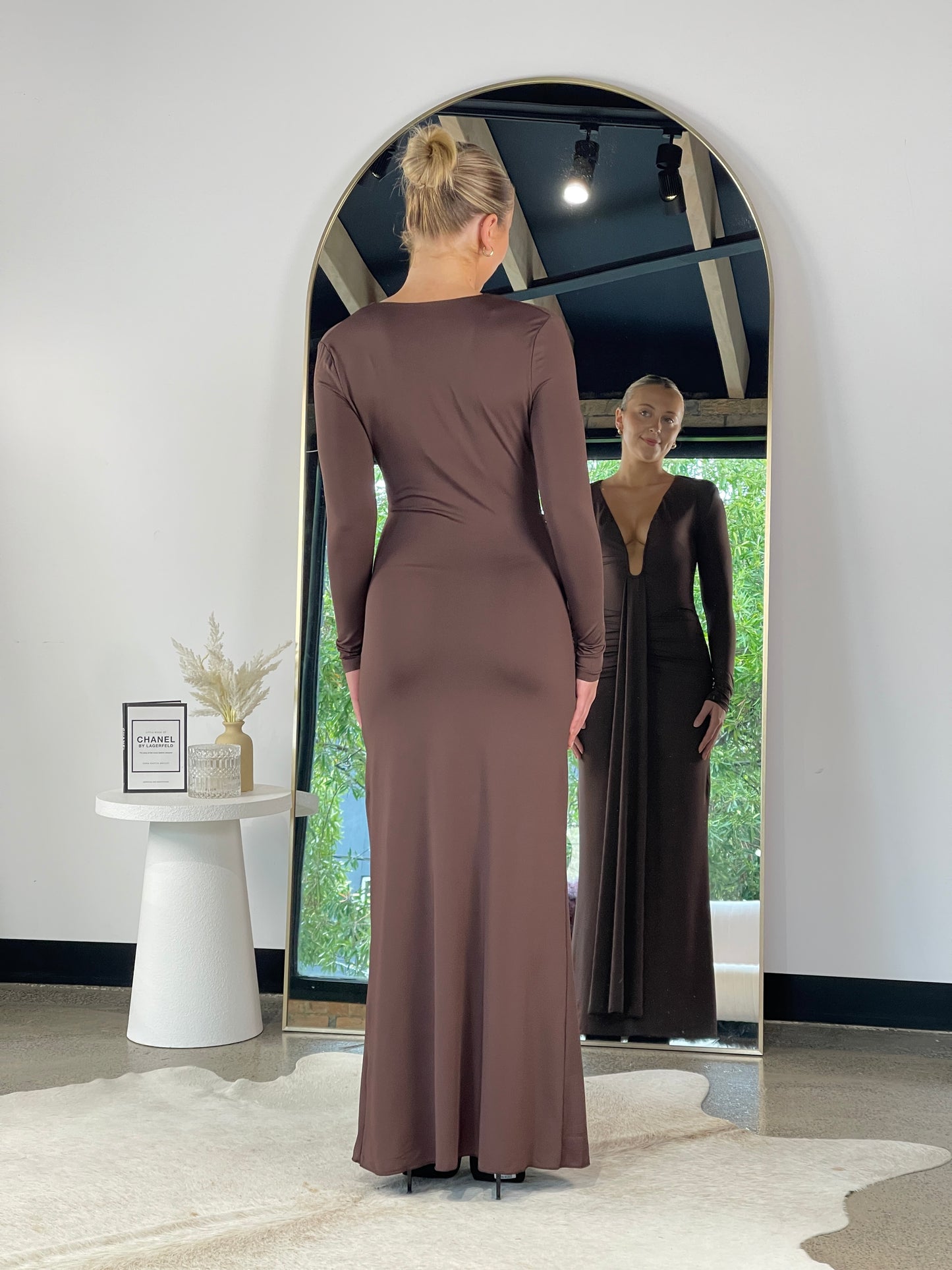Roseta Maxi Dress Brown - 130811