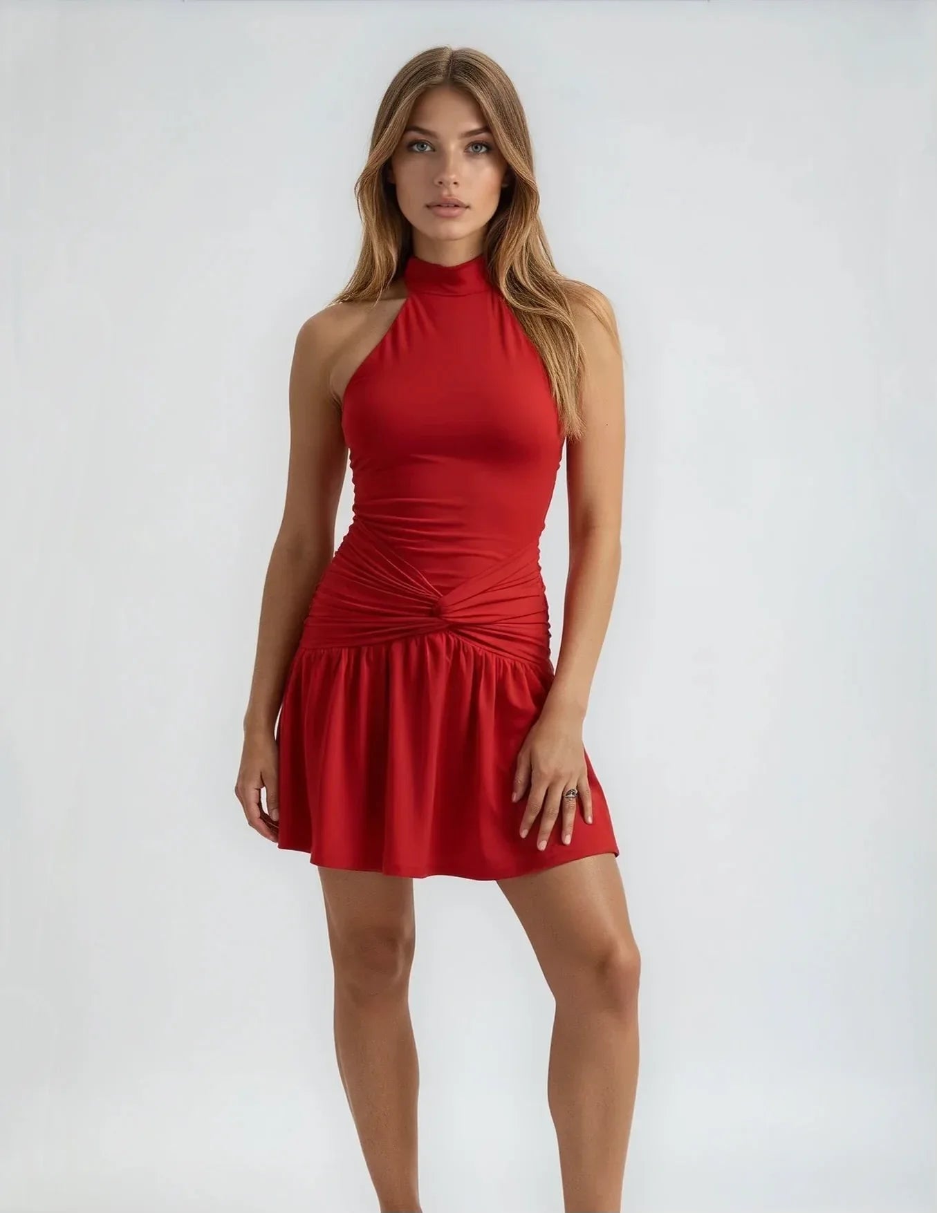Jordana Mini Dress Red - 12309 - G13