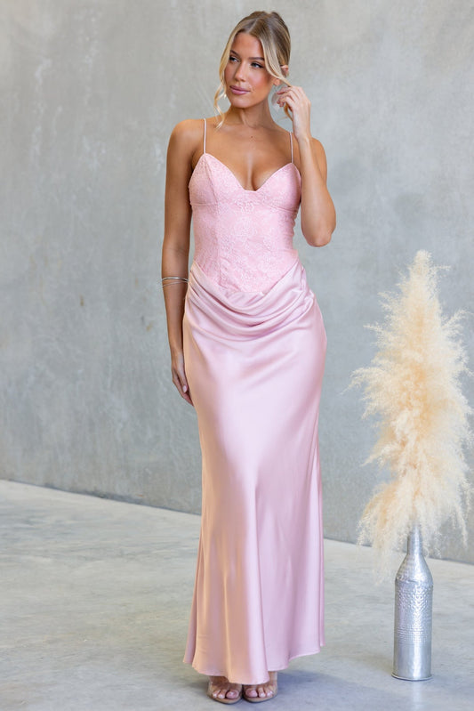 Maddison Maxi Dress Blush - 64923