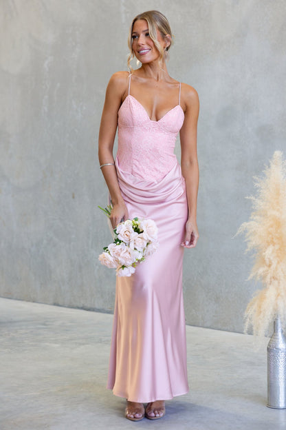 Maddison Maxi Dress Blush - 64923