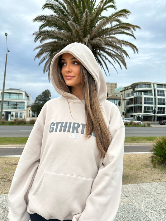 VOL.2 Unisex Hoodie Beige image 0