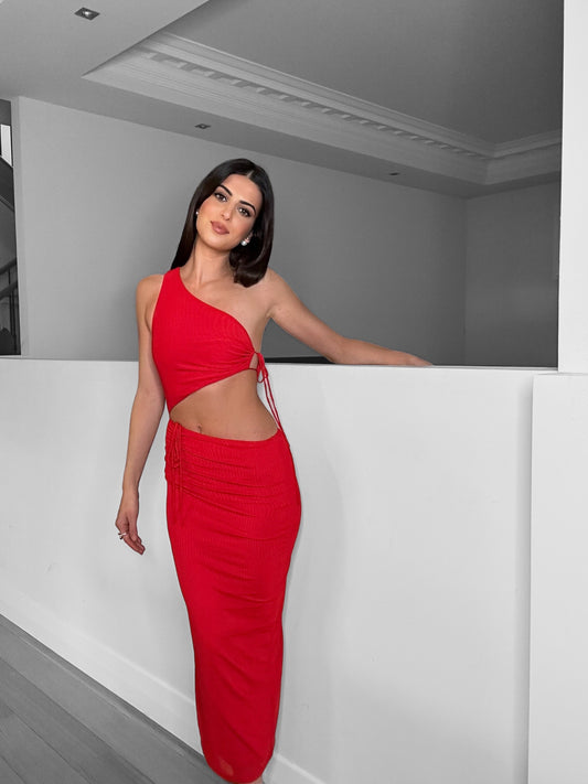 Nights in Milan Maxi Dress - Red 1151 image 0