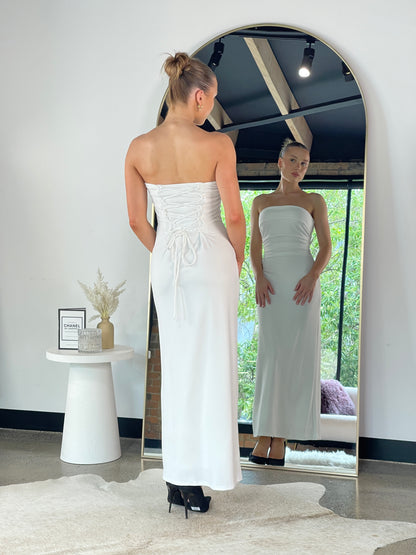 Cristina Maxi Dress White - 130484