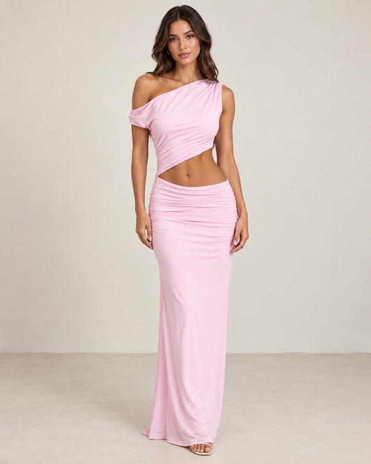 Kiki Maxi Dress Baby Pink - 12361