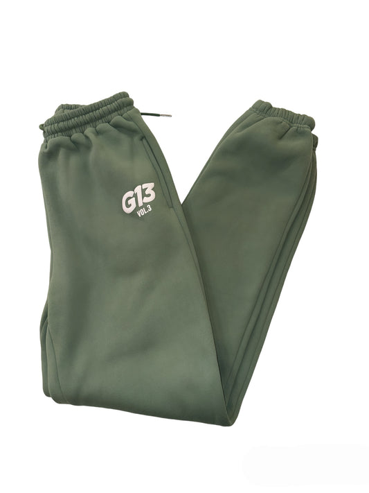 VOL.3 Unisex Sweatpants Khaki image 0