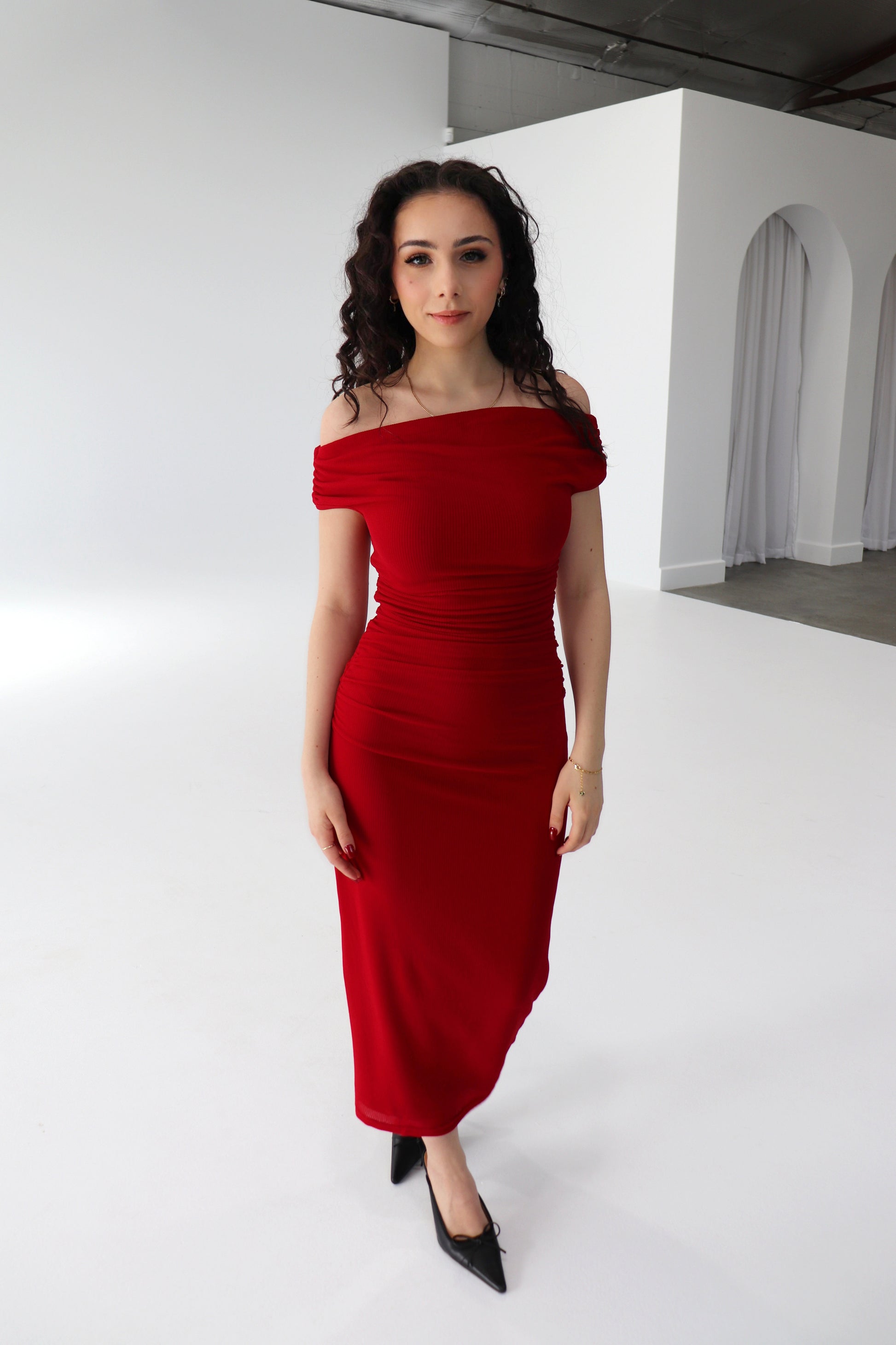 Kimberley Maxi Dress Red - 1614 image 2