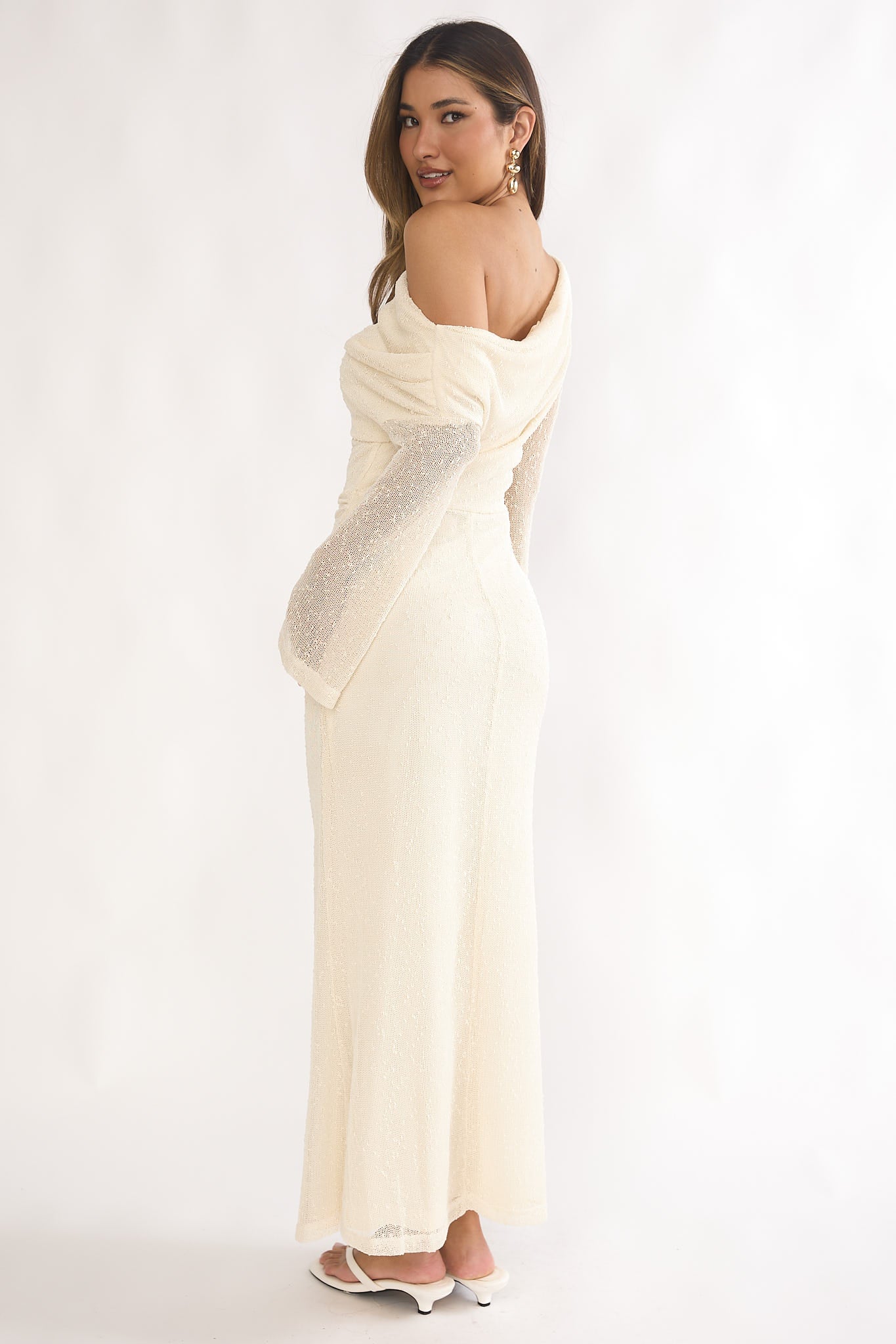 Gia Long Sleeve Maxi Dress Yellow - 6405