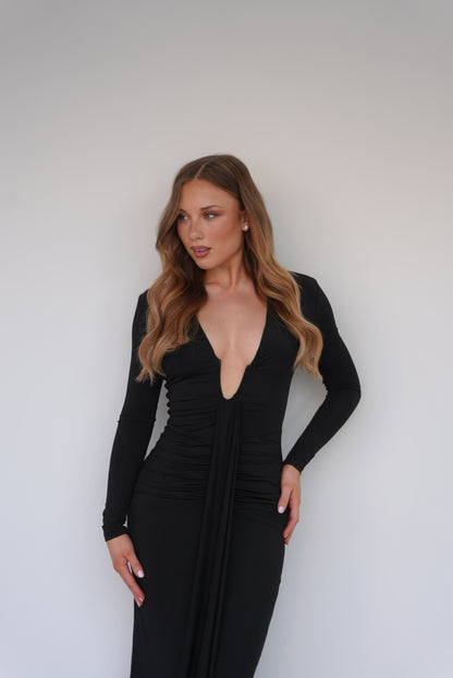 Roseta Maxi Dress Black - 130811