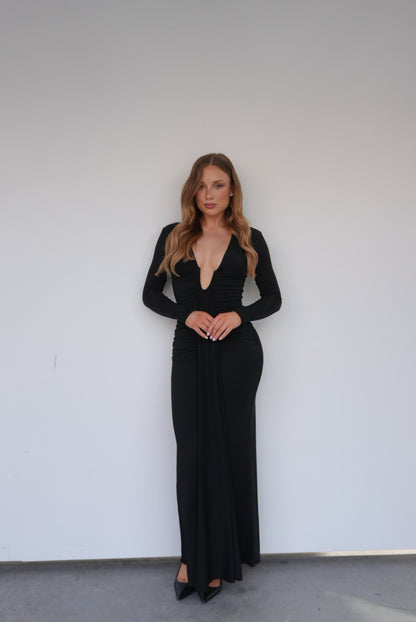 Roseta Maxi Dress Black - 130811
