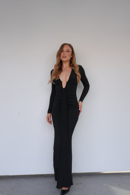 Roseta Maxi Dress Black - 130811