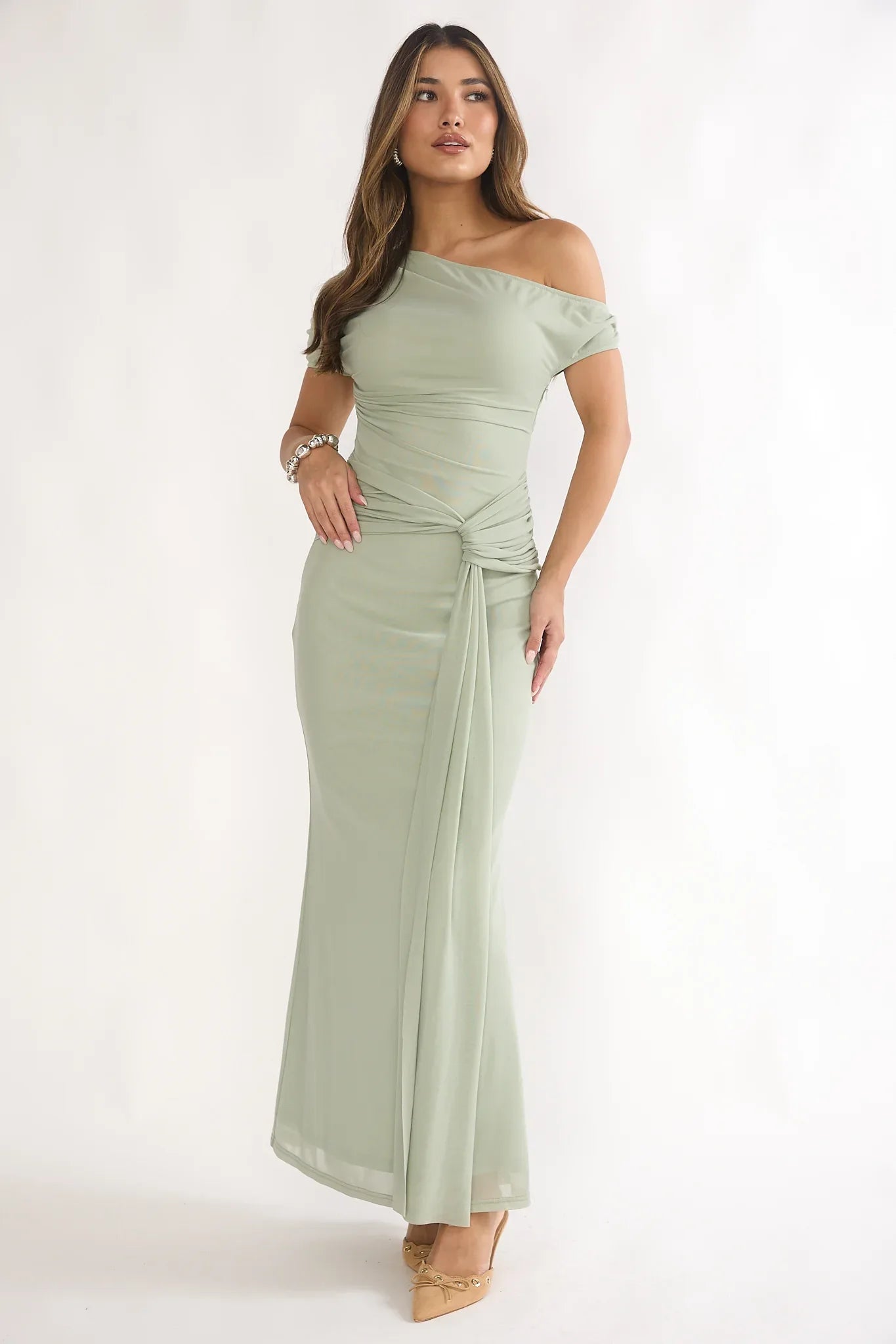 Naomi Sage Maxi Dress - 64760 - G13
