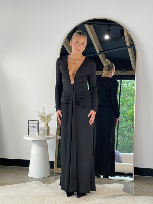 Roseta Maxi Dress Black - 130811