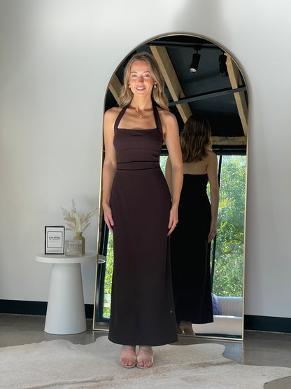 Penelope Maxi Dress Brown - 130038