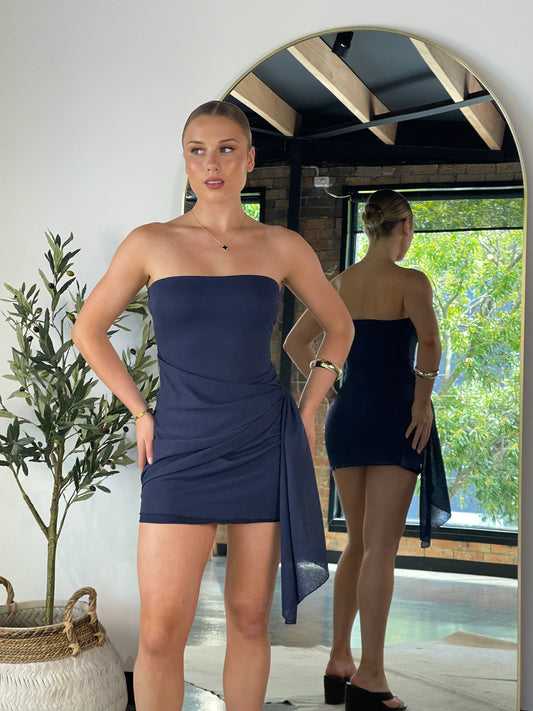 Belle Mini Dress Navy - 12802 - G13