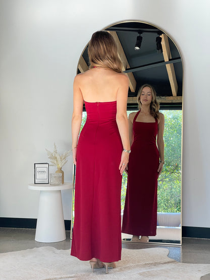 Penelope Maxi Dress Ruby - 130038