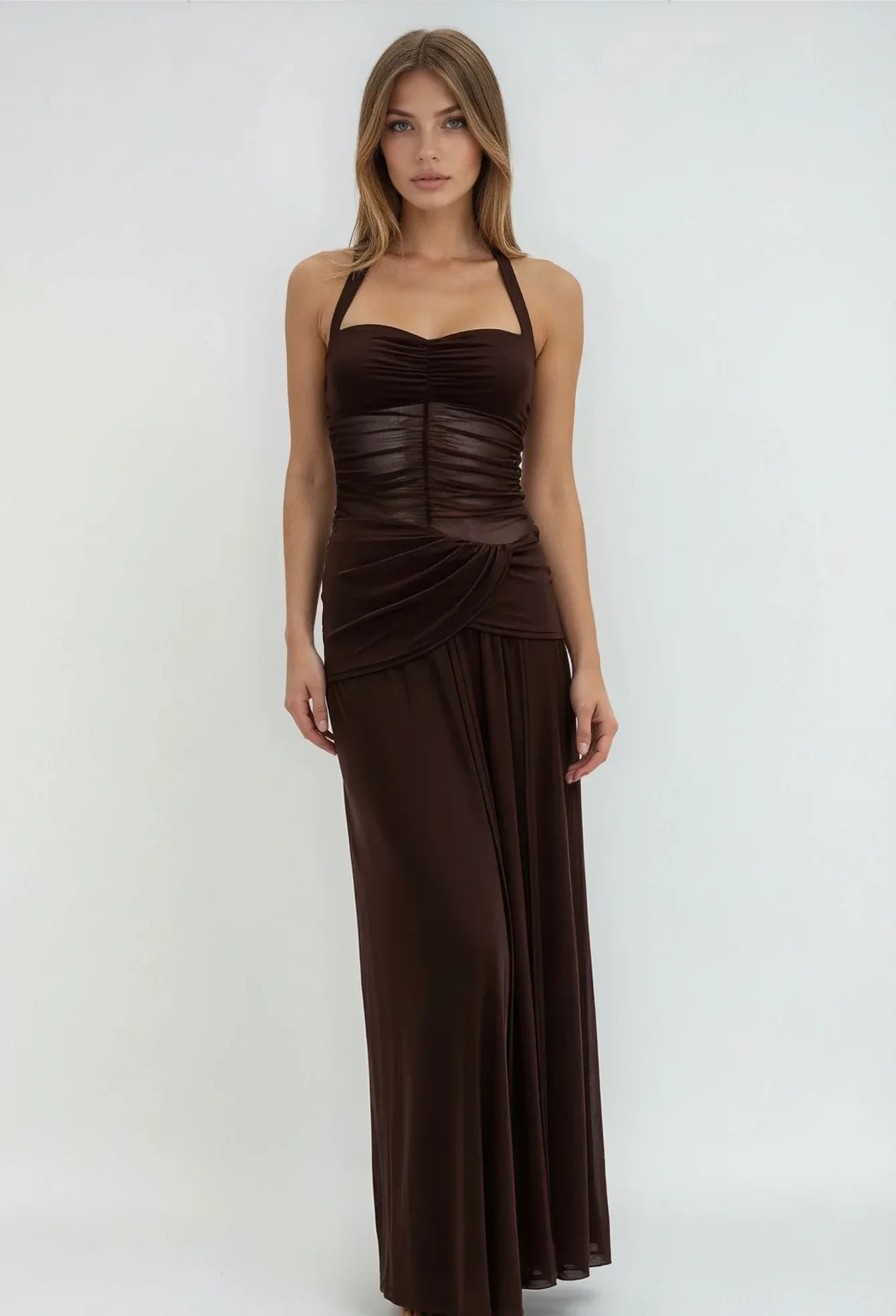 Zara Maxi Dress Brown - 12360 - G13