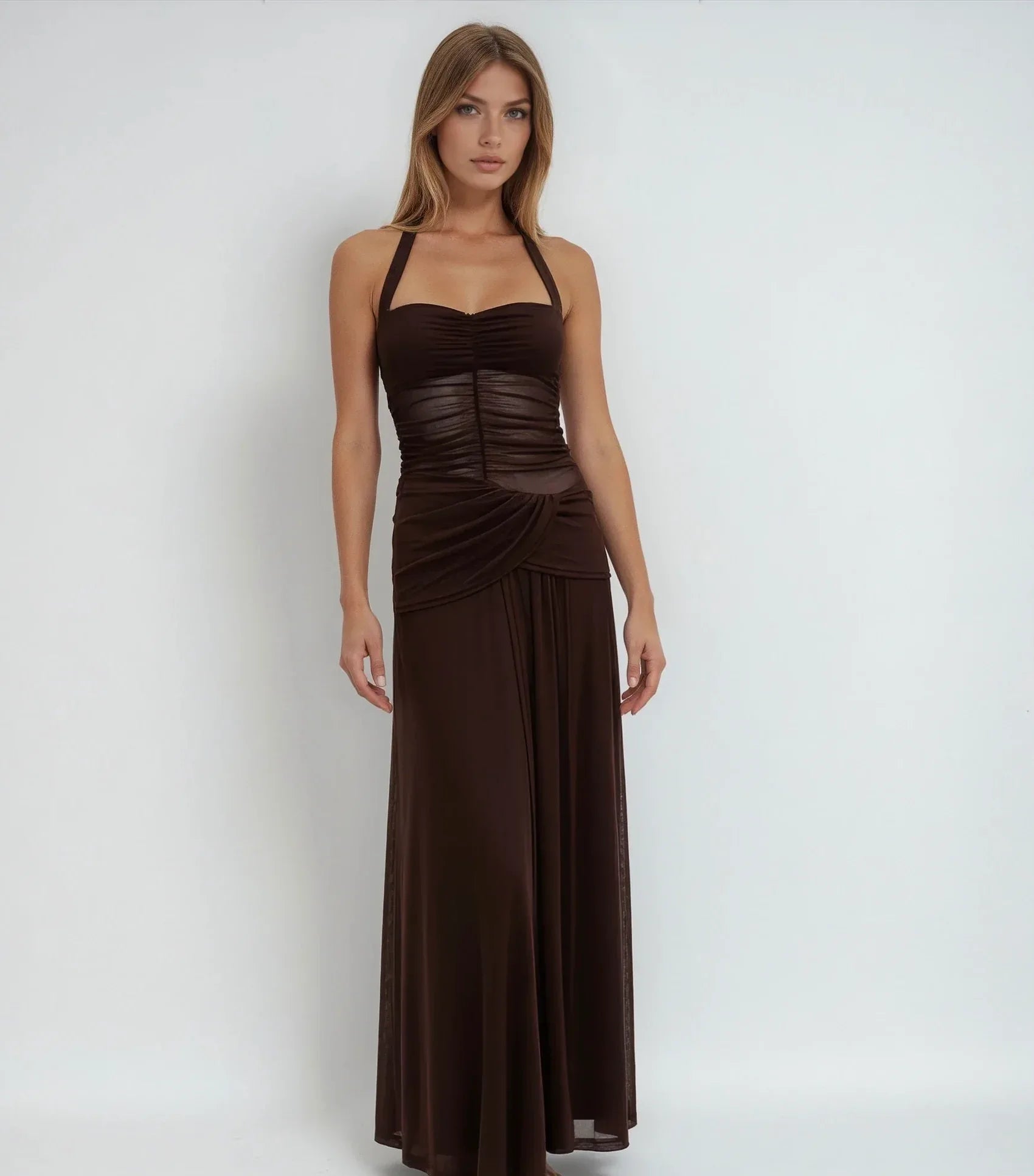Zara Maxi Dress Brown - 12360 - G13