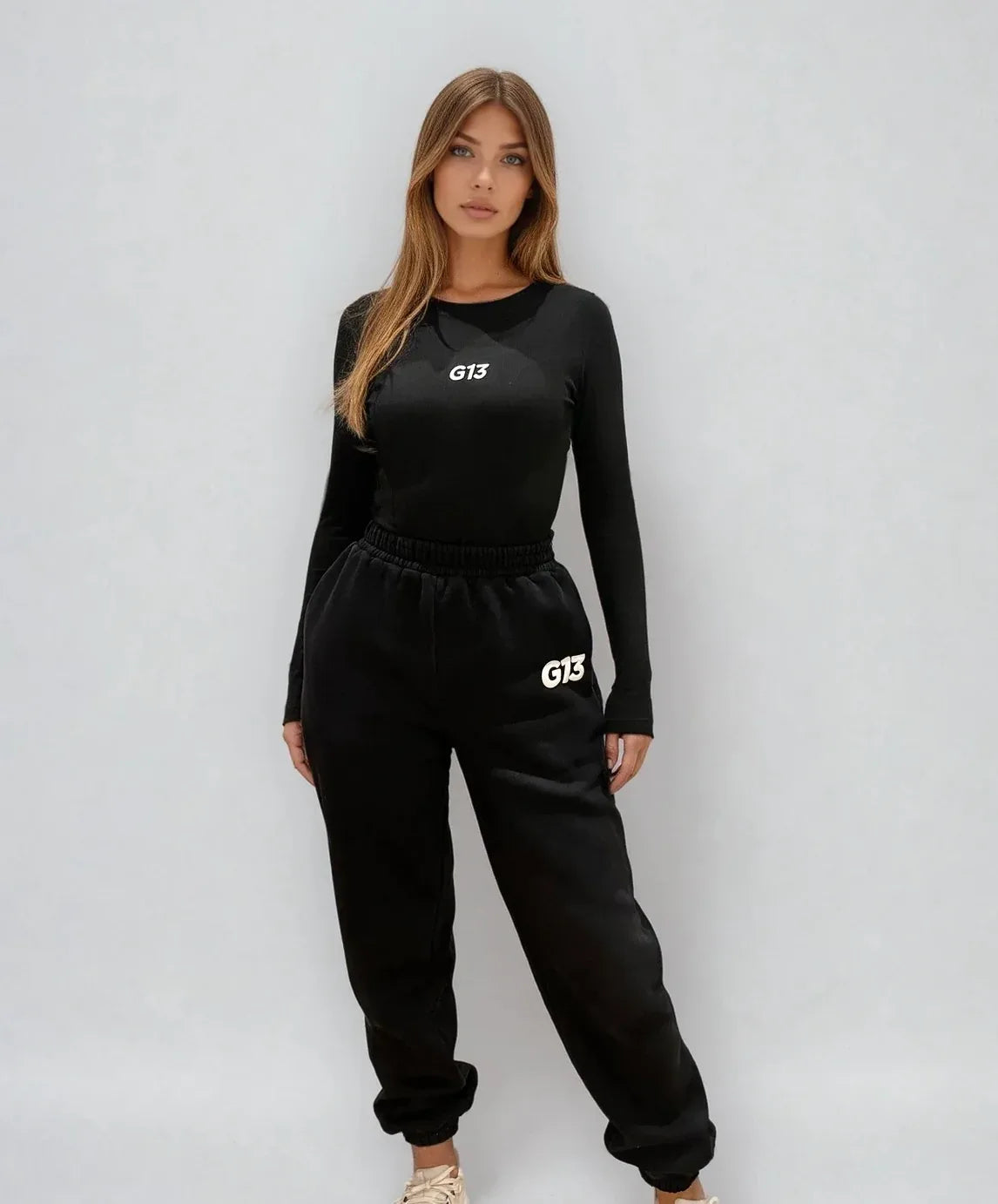 G13 Ribbed Long Sleeve - Full length - Black - G13