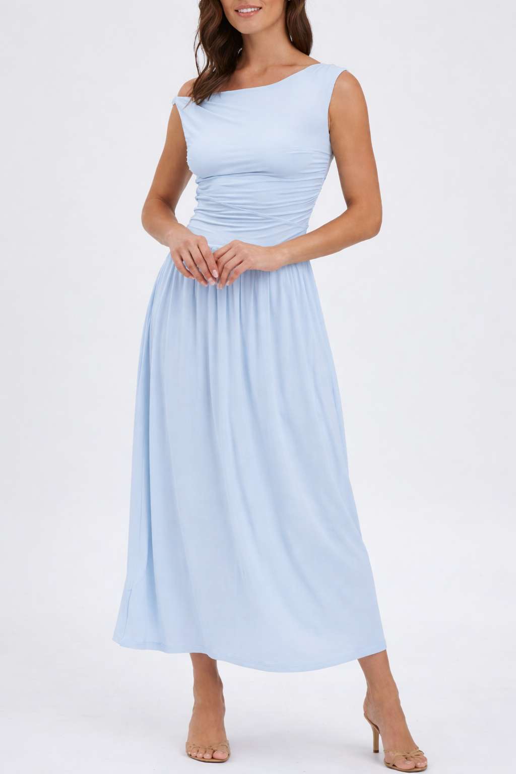 Saskia Maxi Dress Baby Blue - 1009