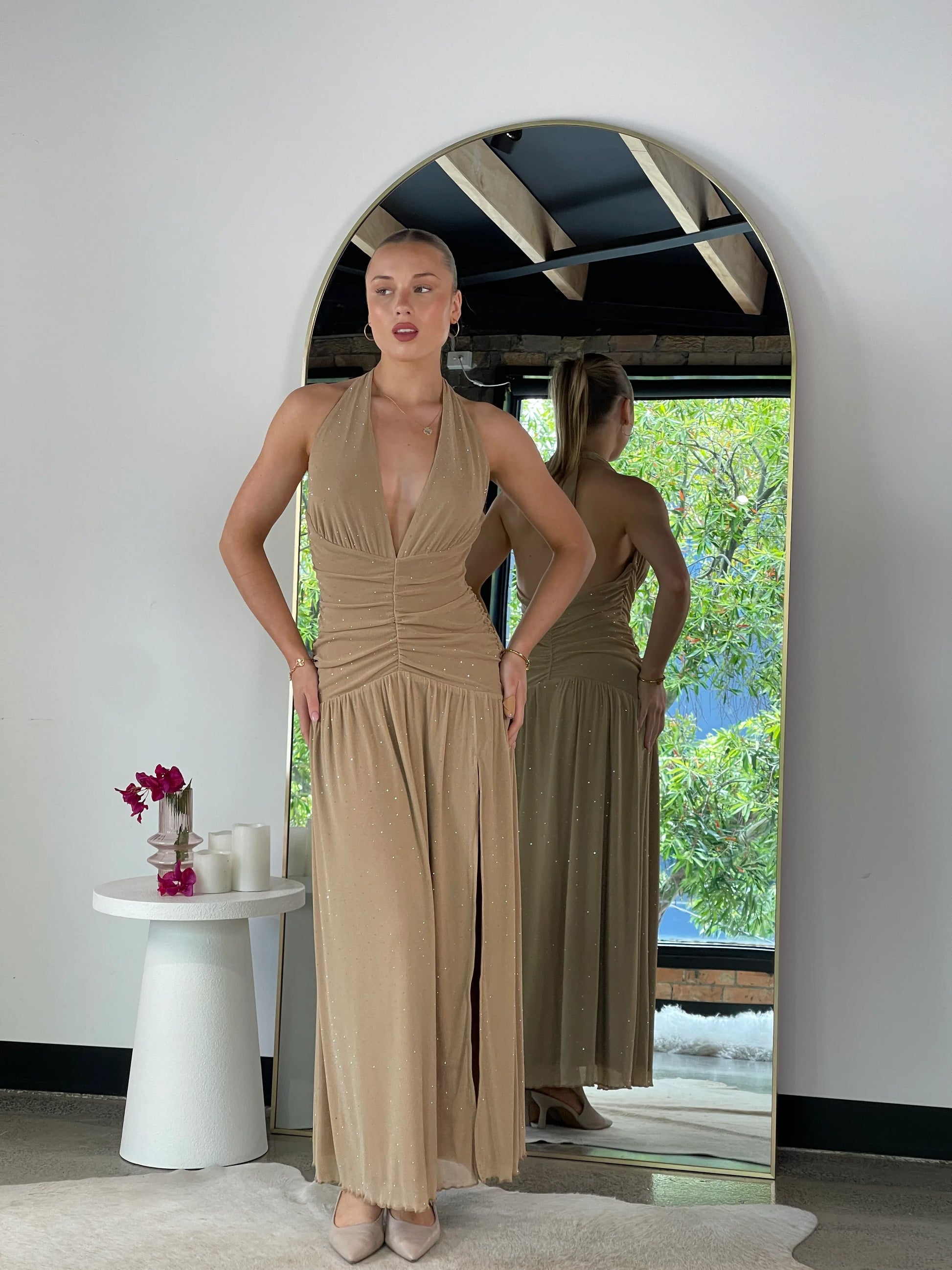 Bethany Maxi Dress Gold - 128497 - G13