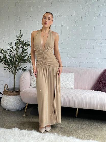 Bethany Maxi Dress Gold - 128497 - G13