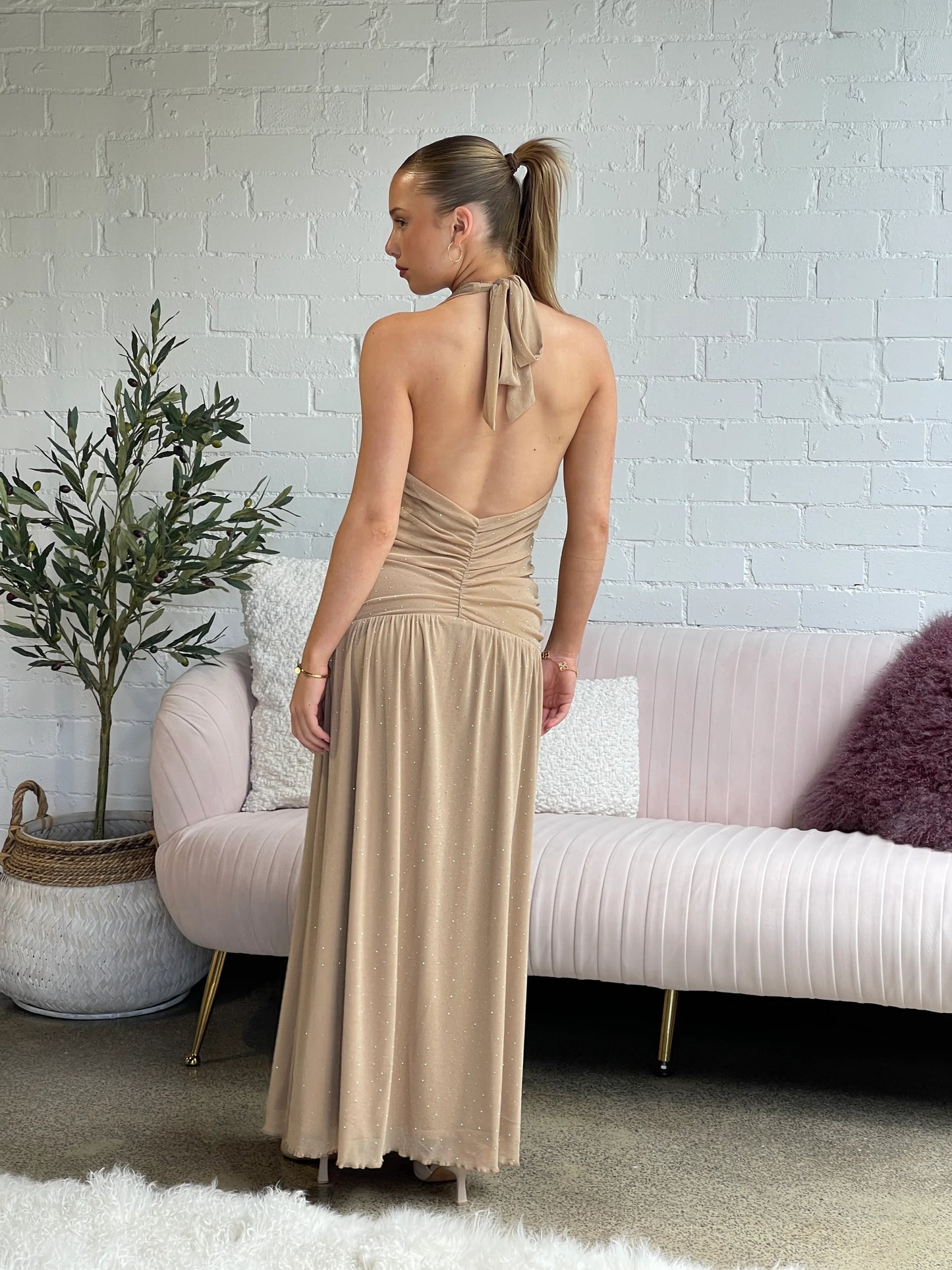 Bethany Maxi Dress Gold - 128497 - G13