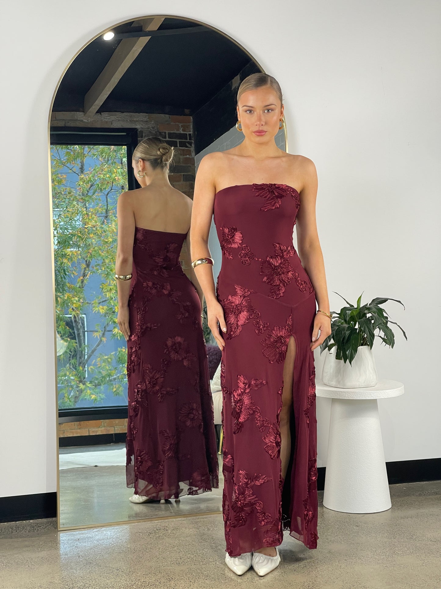 Ruby Maxi Dress Wine - 129415