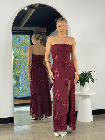 Ruby Maxi Dress Wine - 129415