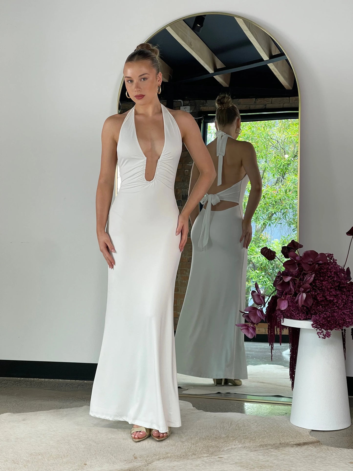 Belle Maxi Dress White -2335 - G13