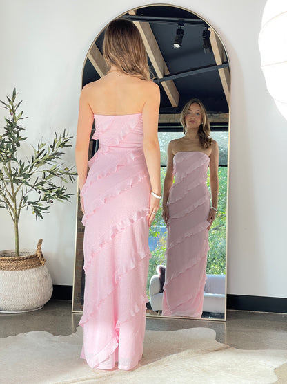 Lola Maxi Dress Pink - 131254
