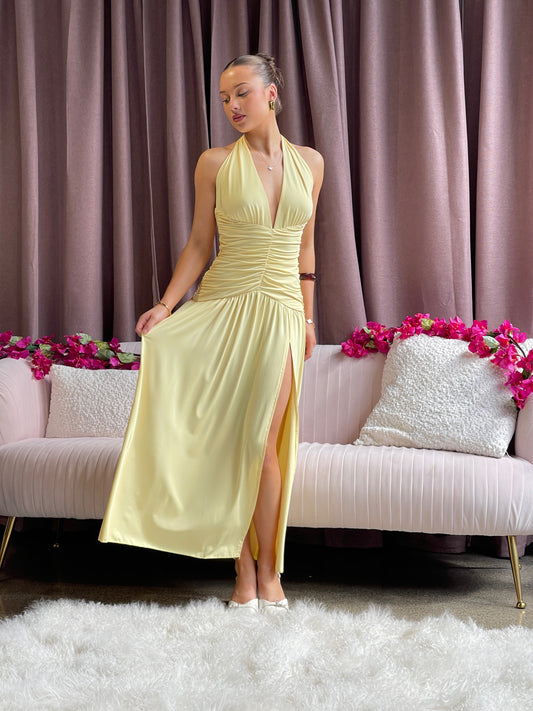 Bethany Maxi Dress Yellow -12849