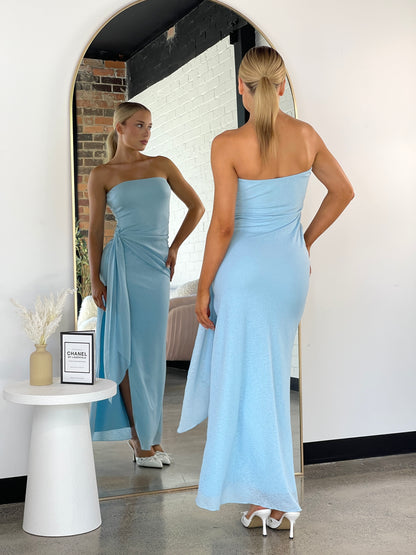 Elena Maxi Dress Baby Blue - 12917