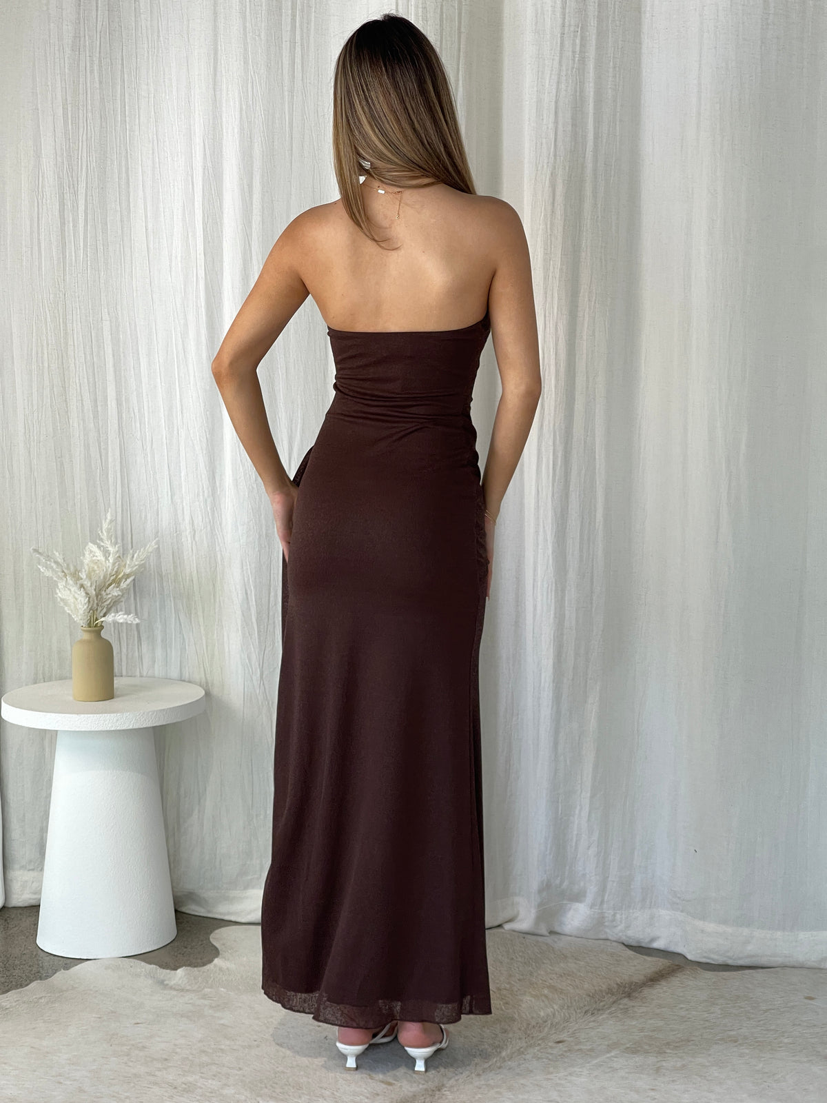 Elena Maxi Dress Brown - 129171